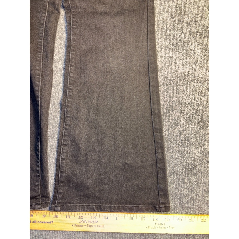 Coldwater Creek Bootcut Jeans Womens 12 Black Denim Stretch Dark Wash Low Waist - Picture 5 of 12
